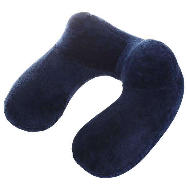 Travel Neck Pillow Memory Inflatable U Shaped Pillow Navy Bl