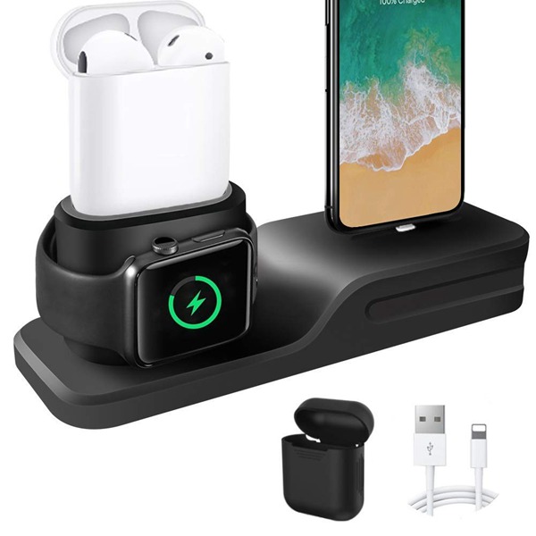 3 in 1 Charging Stand for iPhone AirPods Apple Watch Charger