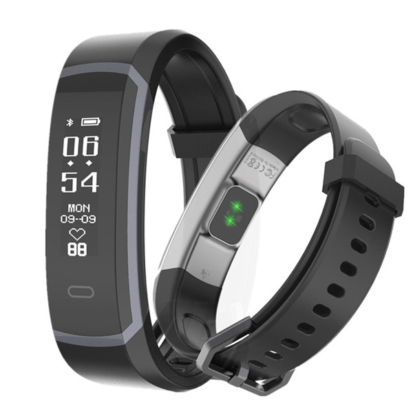 GT105 Fitness Tracker Real-time Heart Rate Monitor (Black)