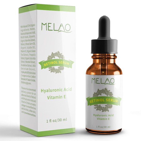 MELAO 2.5% Retinol Serum with Hyaluronic Acid & Vitamin