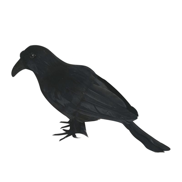 Artificial Crow Black Bird Raven Prop Decor For Halloween De