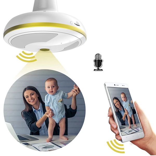 960P 2.4G WIFI Network Bulb Security Camera for Home Securit