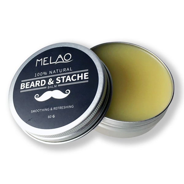 MELAO Beard Balm with argan oil for beard care & styling