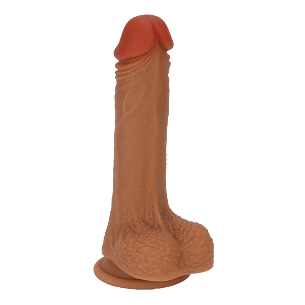 Dildo Sex Toys, Pure Silicone Male Penis (Double-Layer Silic