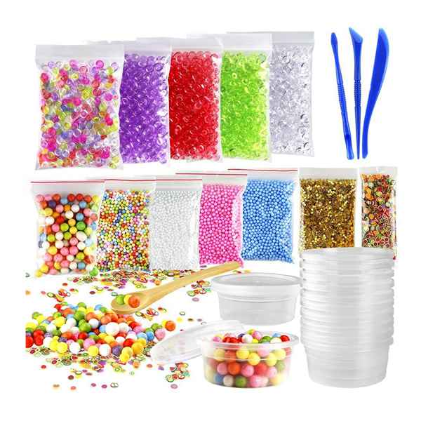 15x Fishbowl Beads,Balls,Containers,Confetti,Slices for Slim