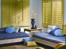 Real wood shutter door can make the home more green and beau